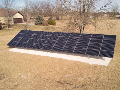 14.4 kW Residential SunPower Ground-Mount Solar Installation in Lawrence, Kansas